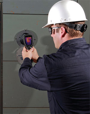 Person with IR Imager